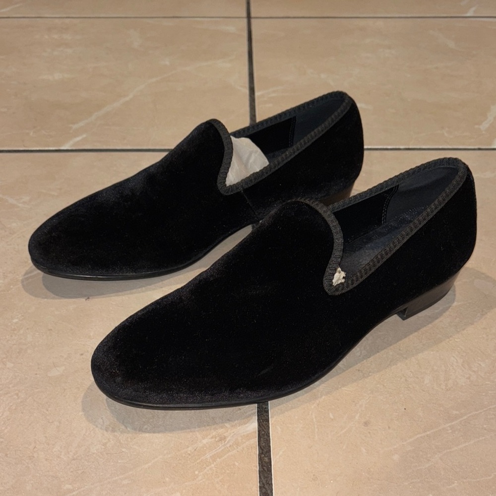 ALDO Men’s black velvet dress shoe Casino